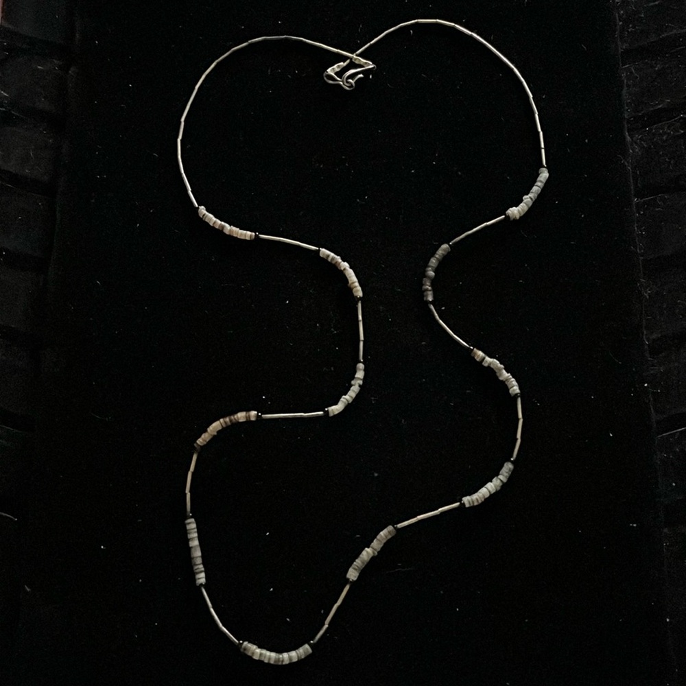Elegant Silver Beaded Necklace